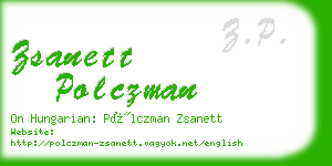 zsanett polczman business card